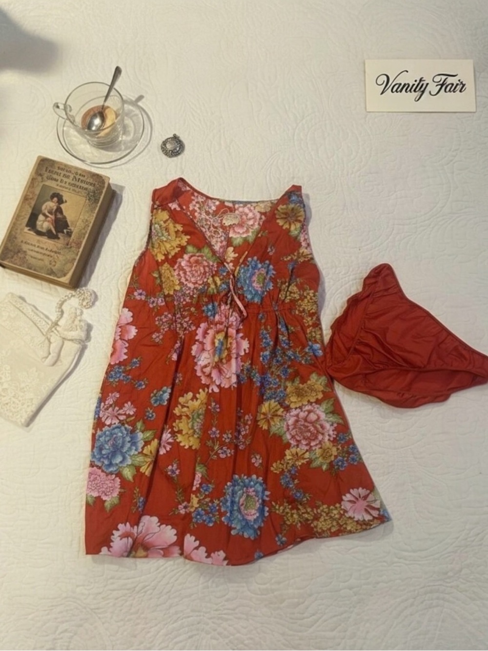 Vintage Vanity Fair Short Nightgown Set Sz. S